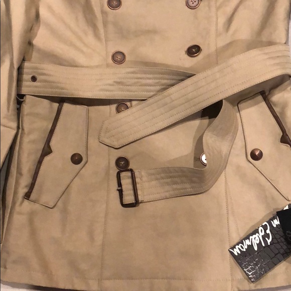 Sam Edelman szXS studded short trench in stone - Picture 6 of 11